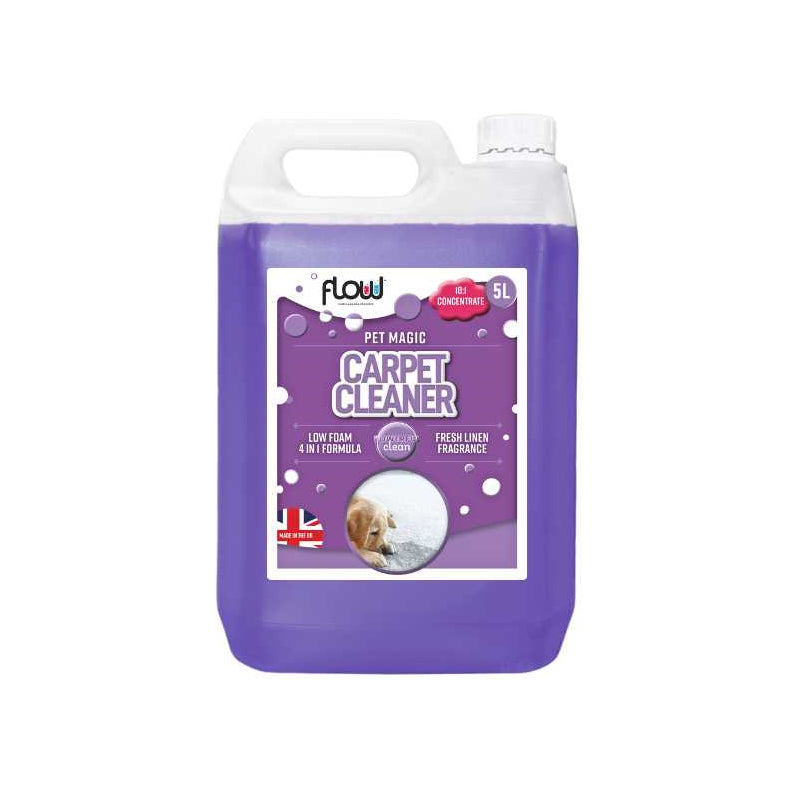 Flow Carpet Cleaner Pet Magic Fresh Linen Fragrance 5L Flow Carpet Cleaner Pet Magic Fresh Linen Fragrance 5L